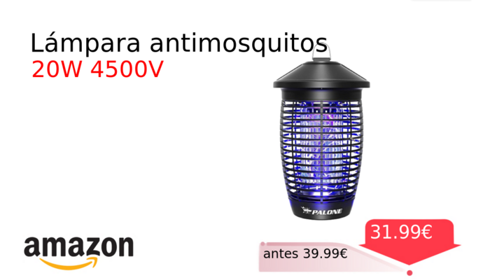 Lámpara antimosquitos