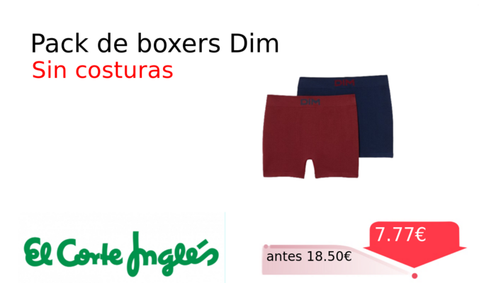 Pack de boxers Dim