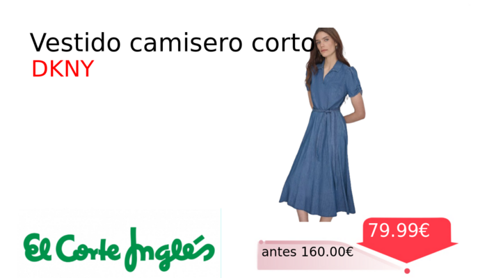 Vestido camisero corto