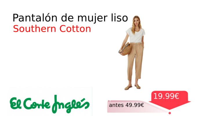 Pantalón de mujer liso