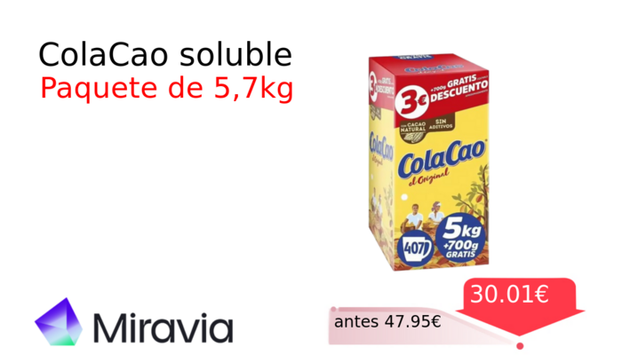 ColaCao soluble