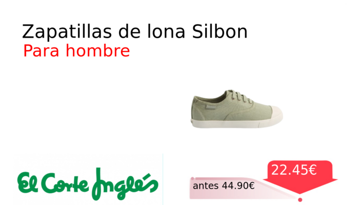 Zapatillas de lona Silbon