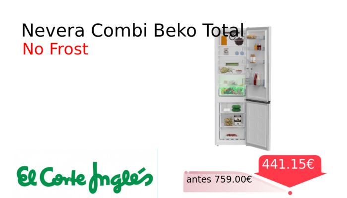 Nevera Combi Beko Total