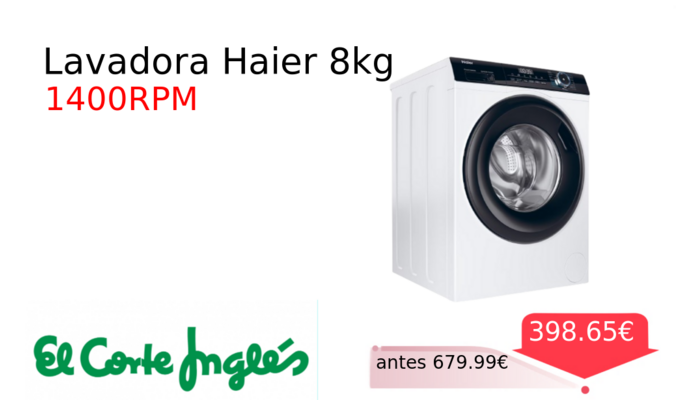 Lavadora Haier 8kg