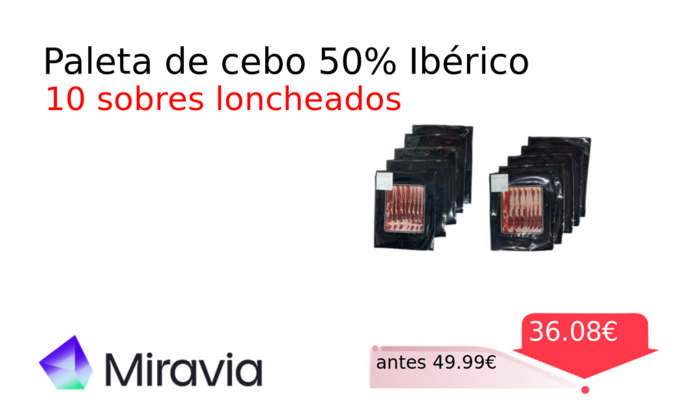 Paleta de cebo 50% Ibérico