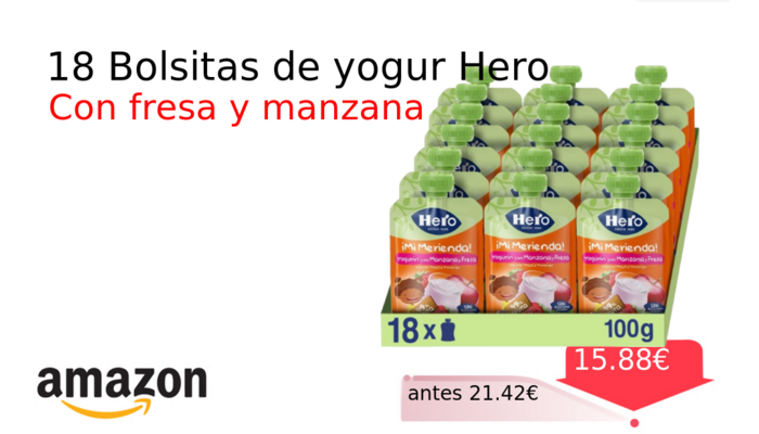 18 Bolsitas de yogur Hero