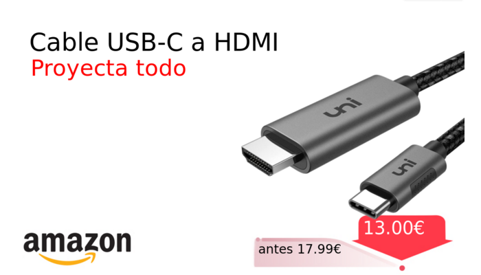 Cable USB-C a HDMI