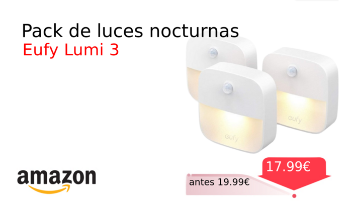 Pack de luces nocturnas