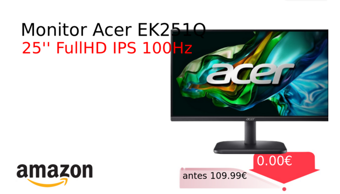 Monitor Acer EK251Q
