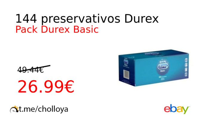 144 preservativos Durex
