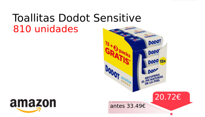 Toallitas Dodot Sensitive