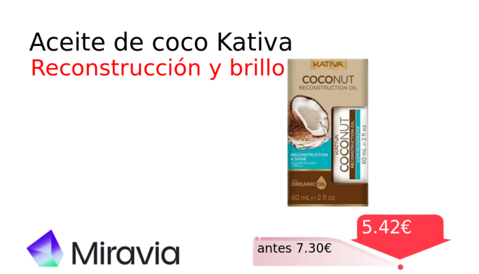 Aceite de coco Kativa