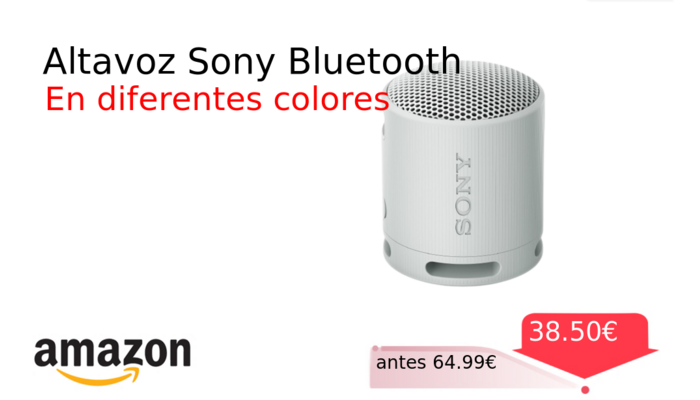 Altavoz Sony Bluetooth