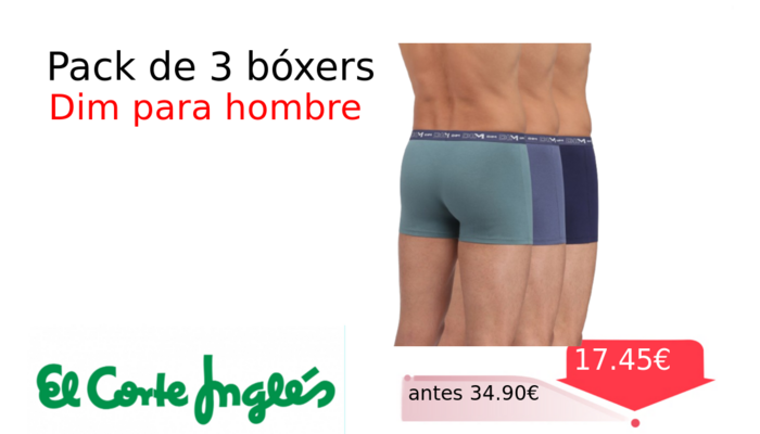 Pack de 3 bóxers