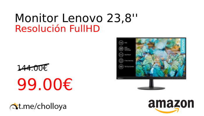 Monitor Lenovo 23,8''