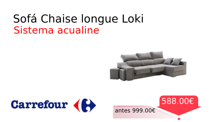 Sofá Chaise longue Loki