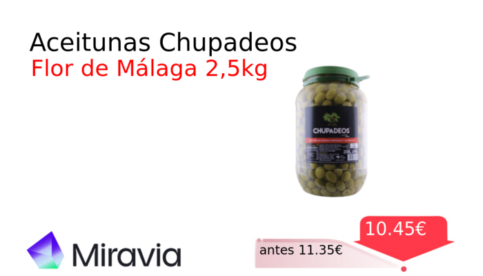 Aceitunas Chupadeos