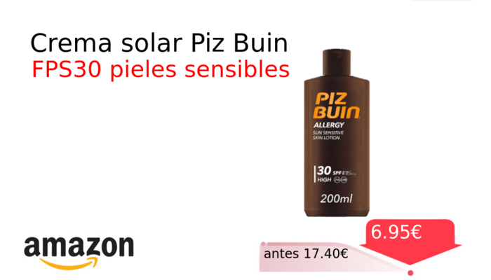 Crema solar Piz Buin