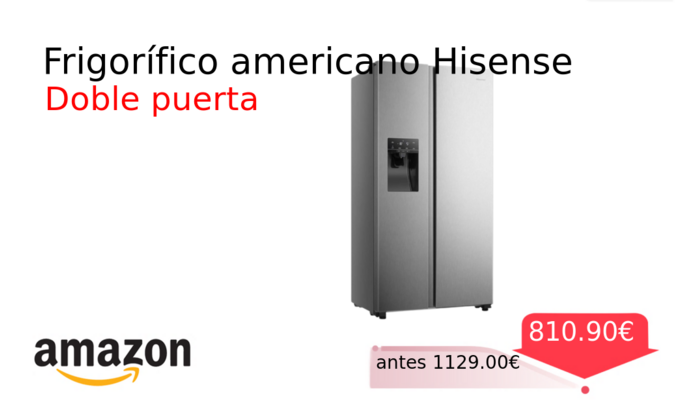 Frigorífico americano Hisense