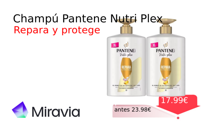 Champú Pantene Nutri Plex