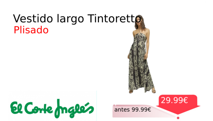 Vestido largo Tintoretto