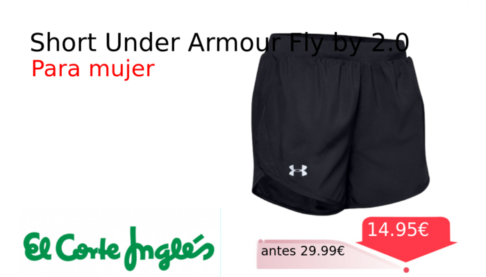 Short Under Armour Fly by 2.0