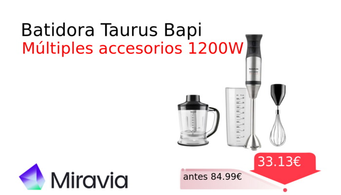 Batidora Taurus Bapi