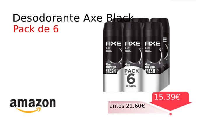 Desodorante Axe Black