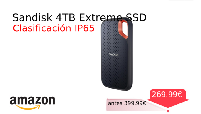 Sandisk 4TB Extreme SSD