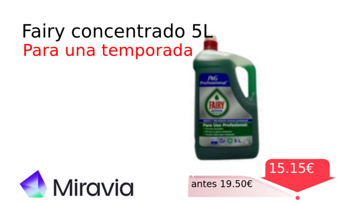 Fairy concentrado 5L