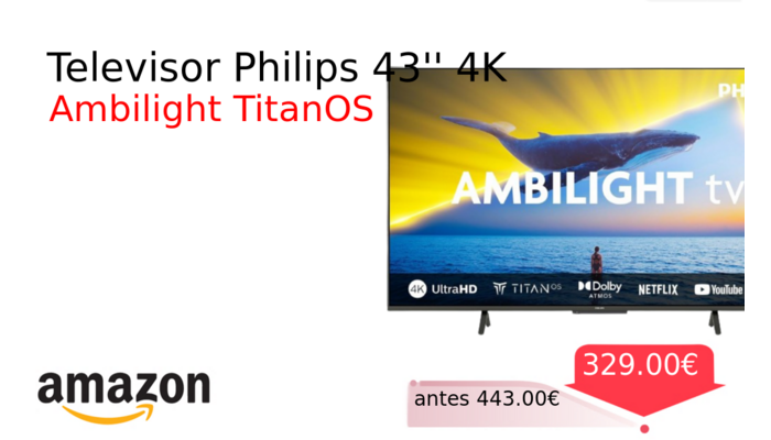 Televisor Philips 43'' 4K