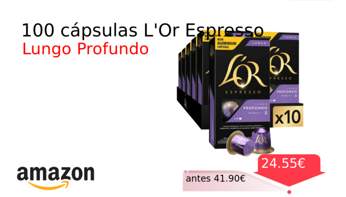 100 cápsulas L'Or Espresso 