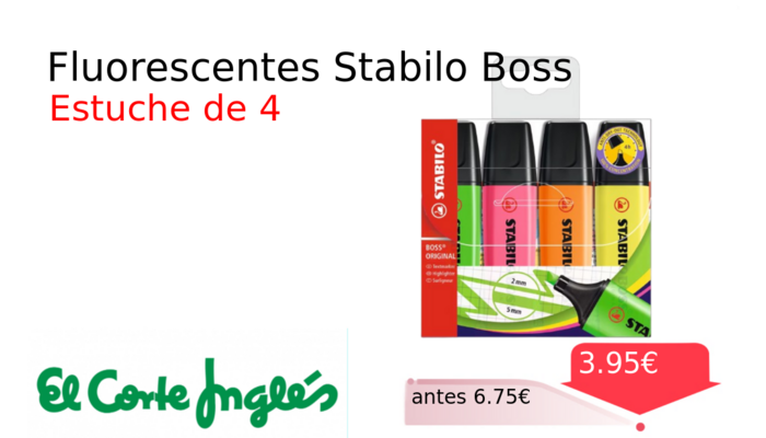 Fluorescentes Stabilo Boss