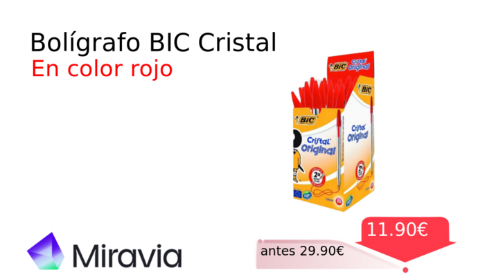 Bolígrafo BIC Cristal