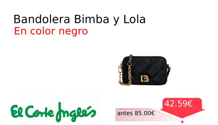 Bandolera Bimba y Lola