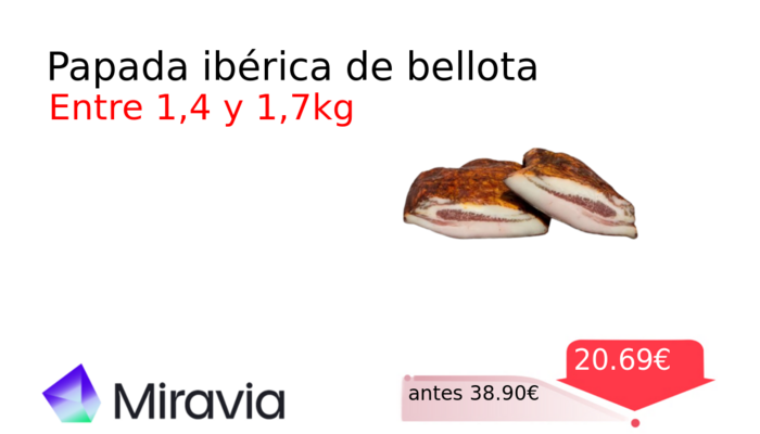 Papada ibérica de bellota