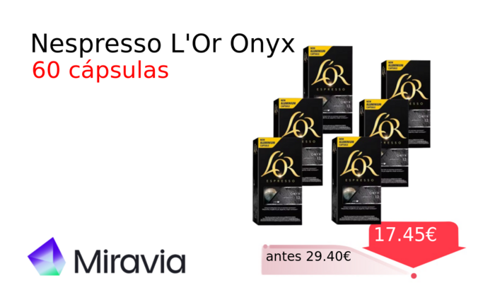 Nespresso L'Or Onyx 