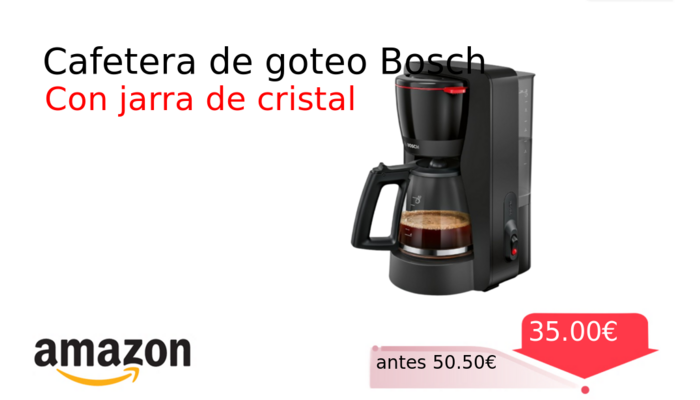 Cafetera de goteo Bosch