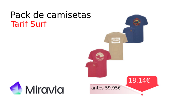 Pack de camisetas