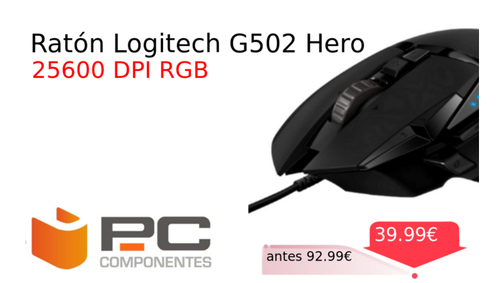 Ratón Logitech G502 Hero