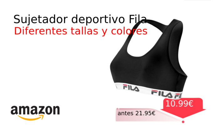 Sujetador deportivo Fila