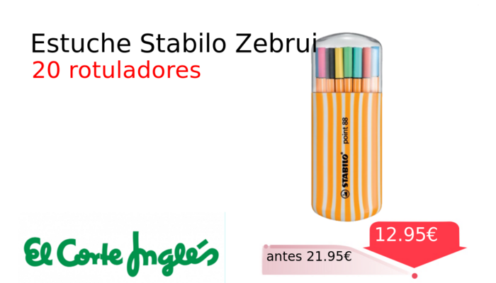 Estuche Stabilo Zebrui