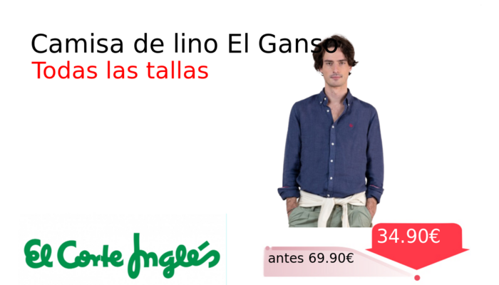 Camisa de lino El Ganso