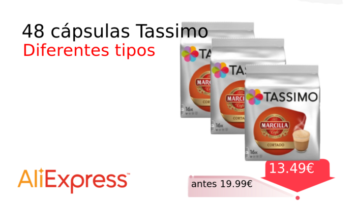 48 cápsulas Tassimo