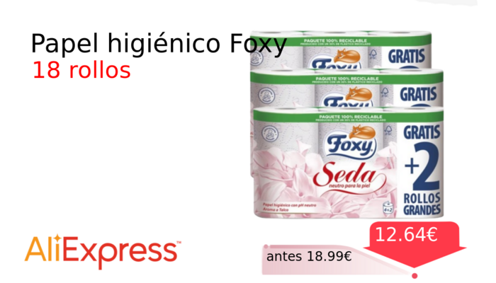 Papel higiénico Foxy