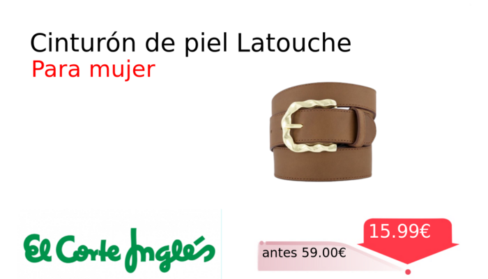 Cinturón de piel Latouche