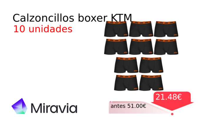 Calzoncillos boxer KTM