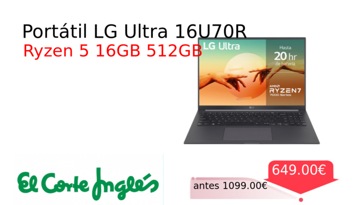 Portátil LG Ultra 16U70R