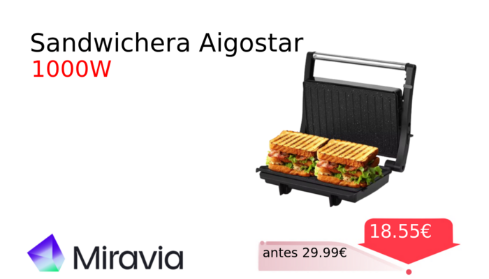 Sandwichera Aigostar