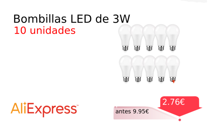 Bombillas LED de 3W